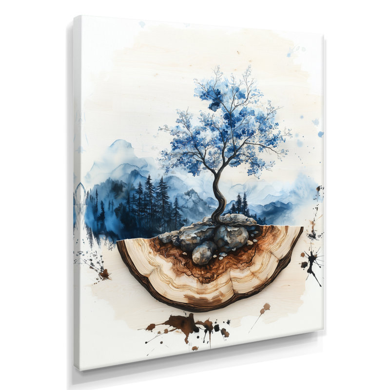 Myrtice I - impression sur toile florale, H 32 po x l 24 po, Toile tendue, Ne s'applique pas