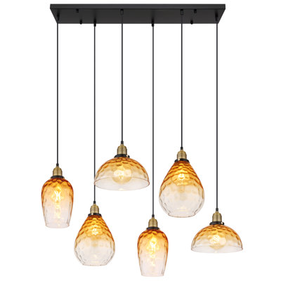 Azma 6 - Light Matte Black Pendant