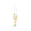Lovebirds Silver & Gold Candelabra