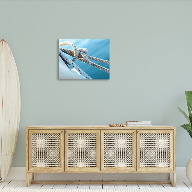 "Nautical Boating Knot" par Lil 'Rue sur toile, H 24 po x l 30 po