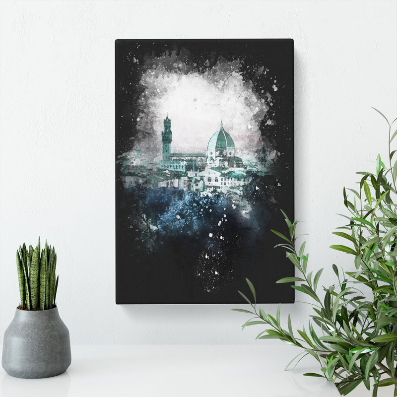 Florence Cathedral in Italy Abstract - Wrapped Canvas, 60cm H x 40cm W x 3cm D