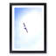 Flying Seagull Abstract Art - Framed Print-55728228-55728229