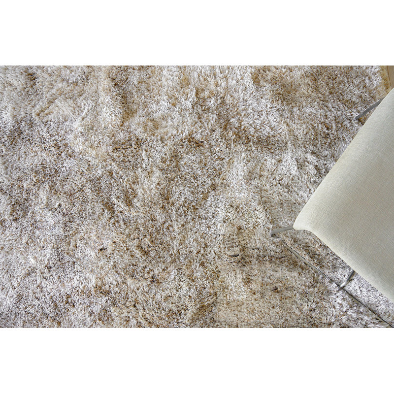 Sumo Solid Area Rug in Beige, Rectangle 5' x 8', Beige