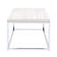 Table basse en chêne et table basse avec base rectangulaire