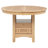 Wood Extension Leaf Dining Table with Functional Pedestal Base