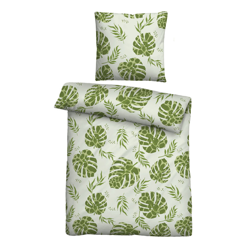 Cotton Duvet Cover Set Set, 155 x 220 cm - 1 Pillowcase (80 x 80 cm)