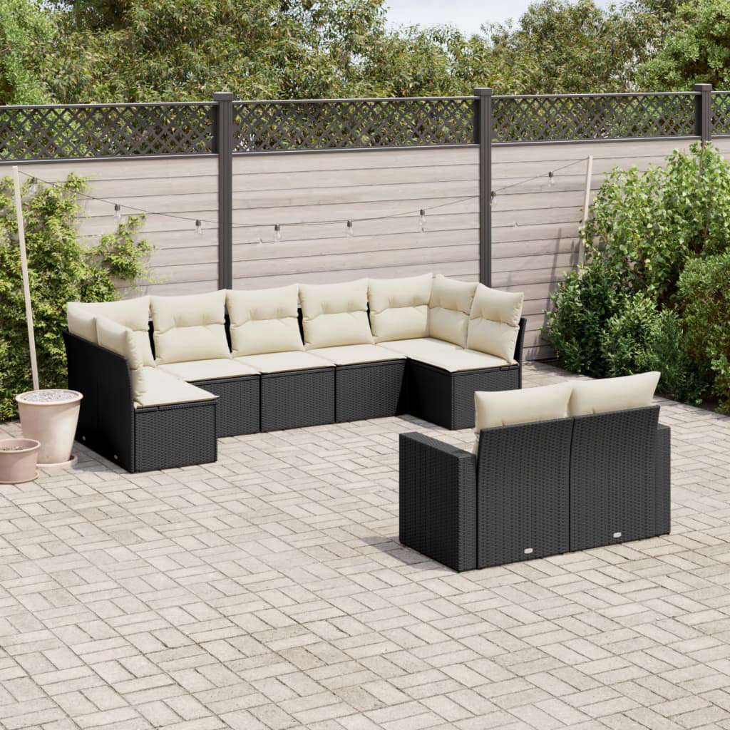 8-Sitzer Lounge-Set Ariadne aus Polyrattan mit Polster