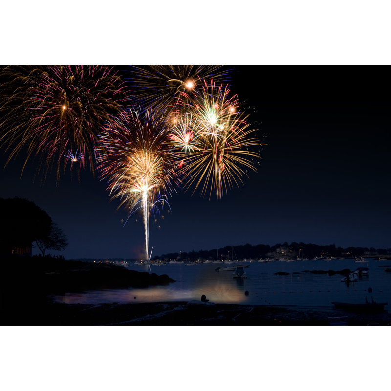 Fireworks Show - Wrapped Canvas Print, 20cm H x 30cm W x 3.8cm D