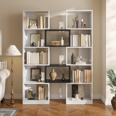 Bibliothèque étagère à 5 niveaux pour étagères d'angle