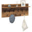 Wall-Mounted Coat Rack With Shelf Engineered Wood-1692554475