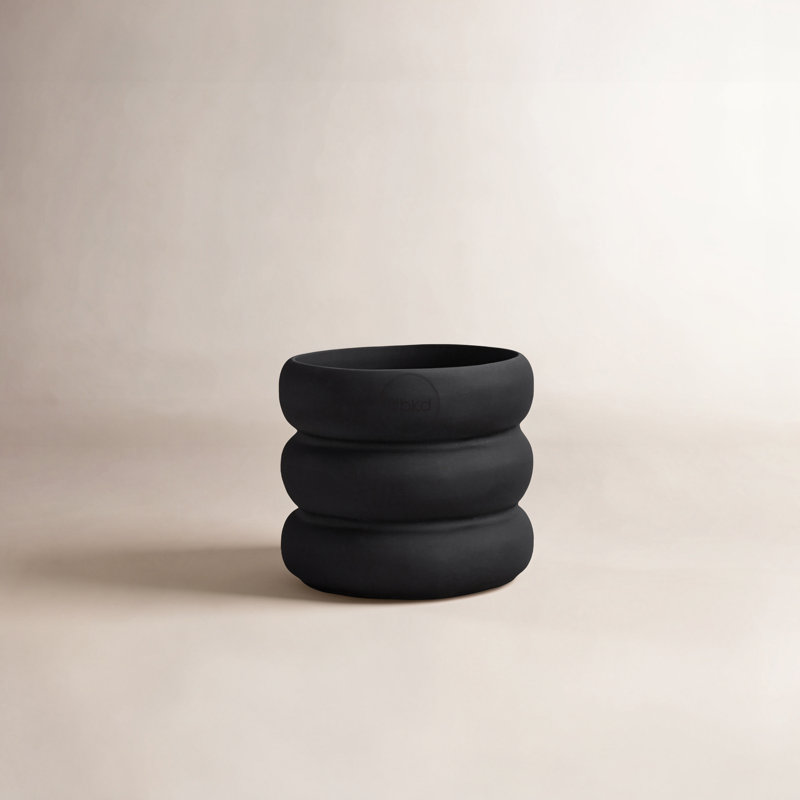 Vase de table en céramique Cervos, H 3,94 po x l 3,94 po x P 3,94 po