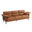 Imelda 83" Faux Leather Square Arm Sofa-339598369