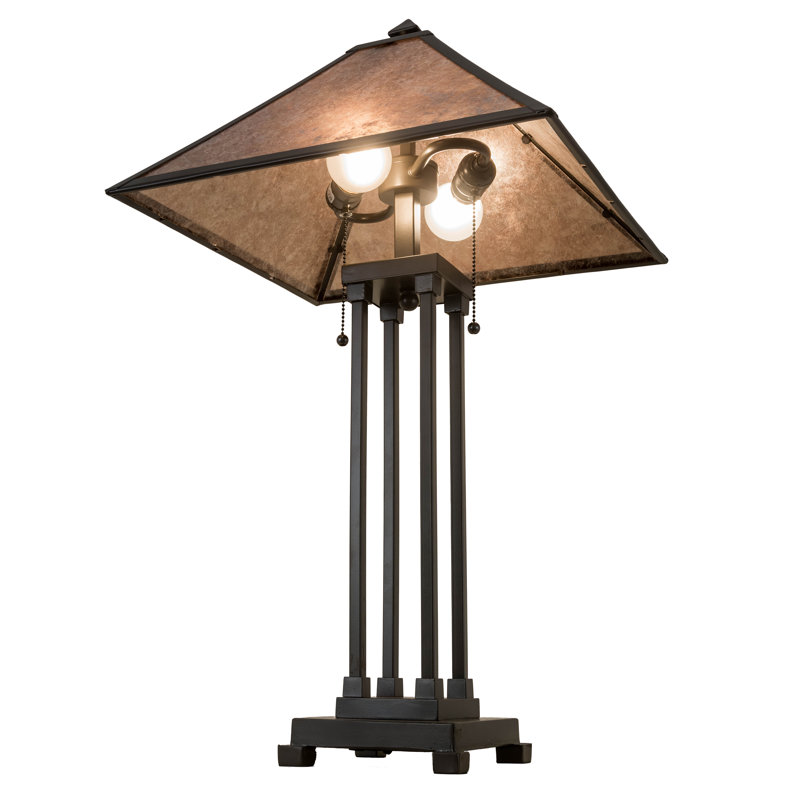 Van Erp Table Lamp, Mahogany Bronze