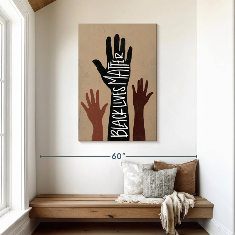 Black Lives Matter Hand, 45" H x 30" W