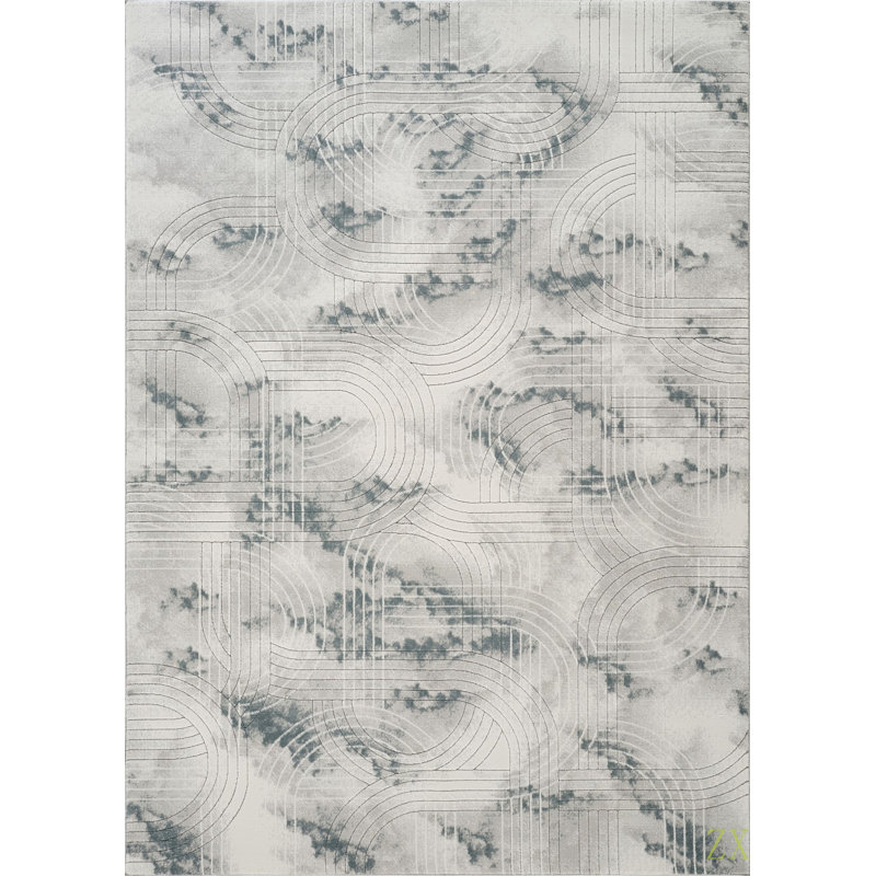 Abri de jardin géométrique 3 po X 7 pi 3 po Tapis, Rectangle 5 pi 3 po x 7 pi 3 po