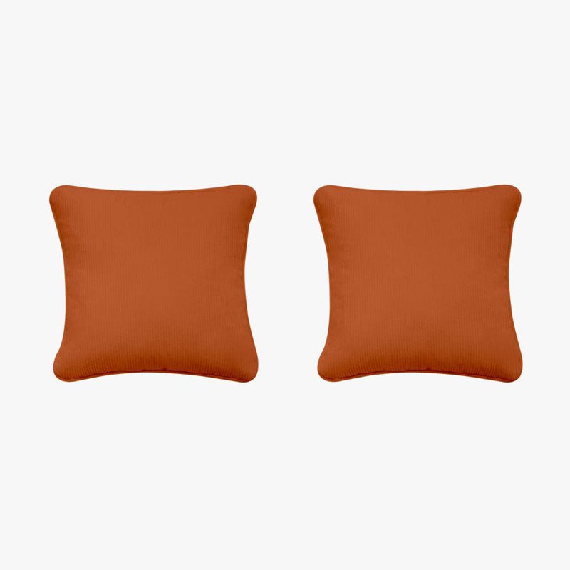 BIRCHCRAFT Square Cushion, Orange