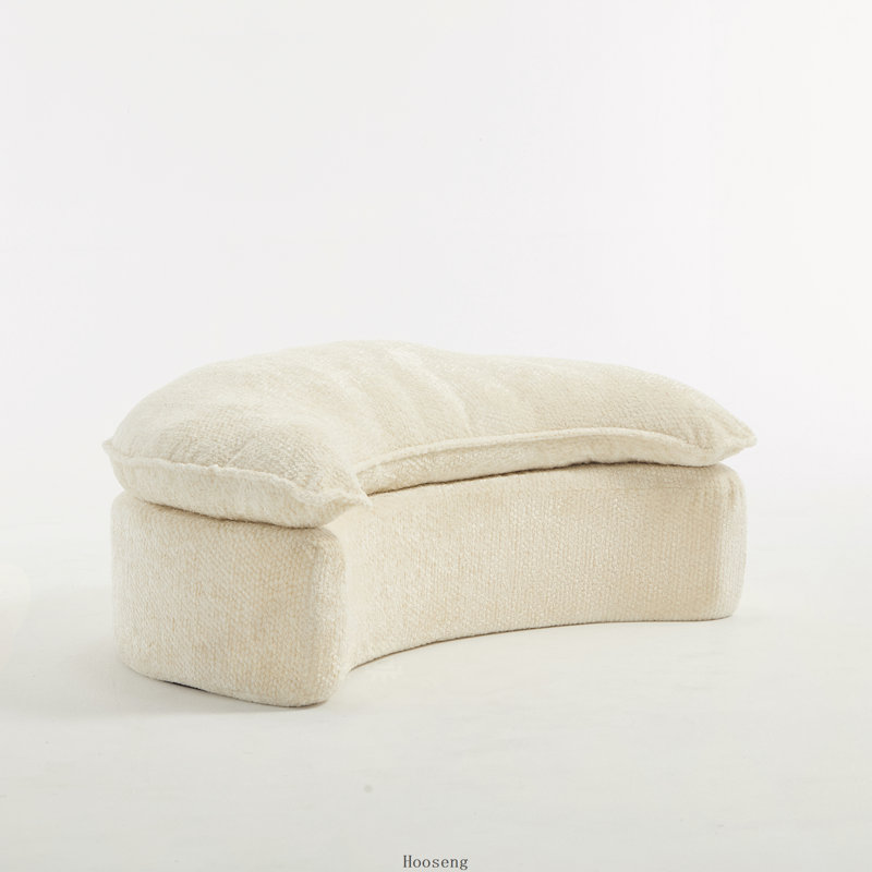 Repose-pieds pour canapé Lazy, autonome, Polyester beige