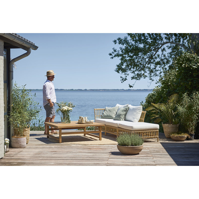 Repose-pieds d'extérieur avec coussin Maggie