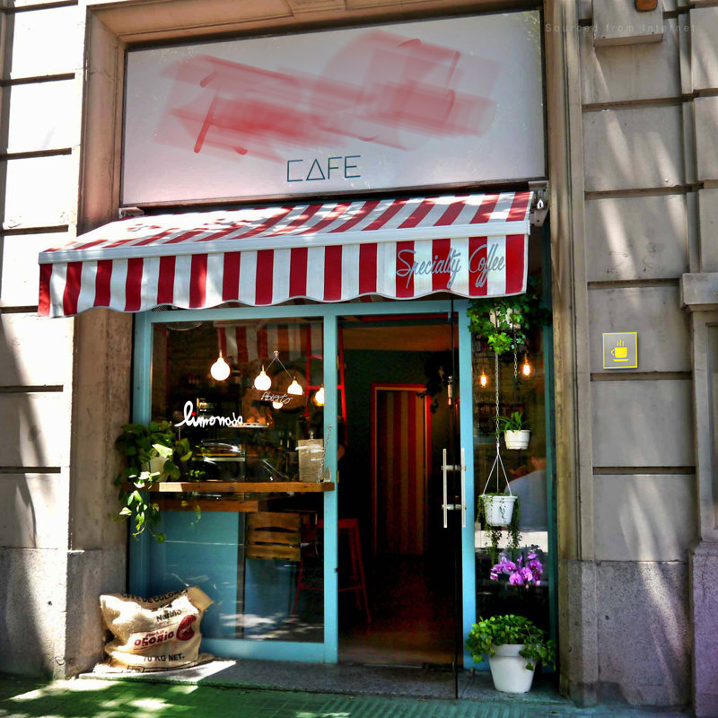 Enseigne DEL café 4,3 po