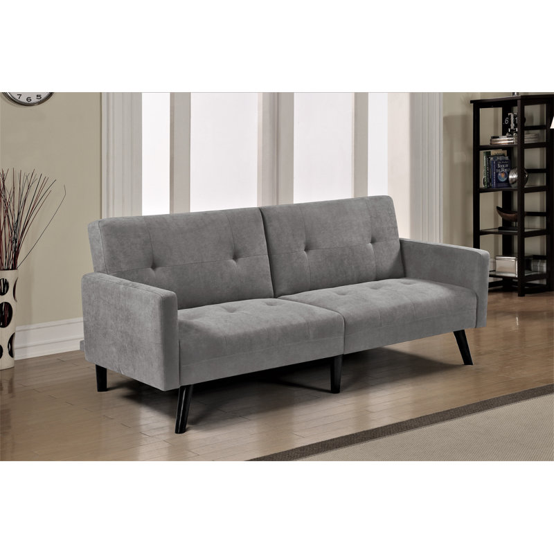 Eldon Upholstered 79'' Sleeper Sofa, Grey