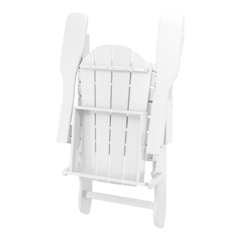 Chaise Adirondack pliante Vinnie, Blanc
