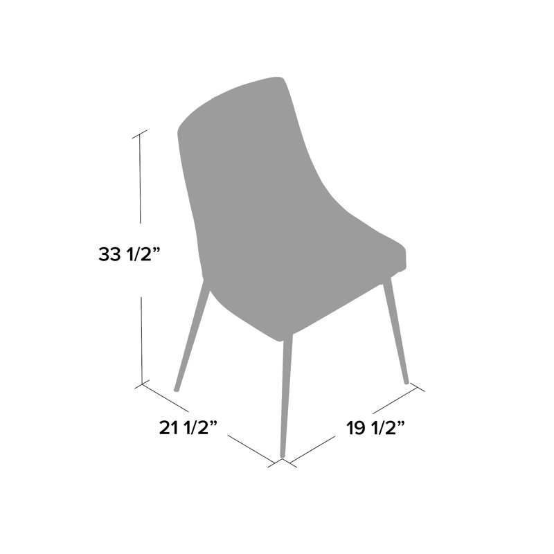 Chaise rembourrée en velours Karina, Doré, Velours vert