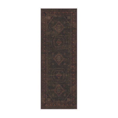Système de tapis et de coussins lavables 2 pièces Shira Bordeaux