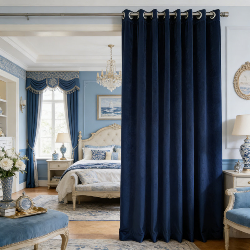 Grommet Velvet Curtains, 1 Panel - Super Soft Light Filtering Drapes, Noise Reducing & Privacy Protection Velvet Window Curtains for Living Room, Bedroom