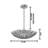 Eclectic 5 Light Gold Leaf Chandelier-873864645-873864644