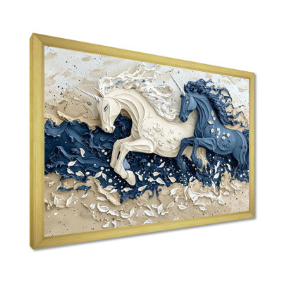 «Unicorn Majestic Mythical World II - Unicorns», reproduction sur toile