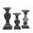11.5'' H Wood Tabletop Candlestick