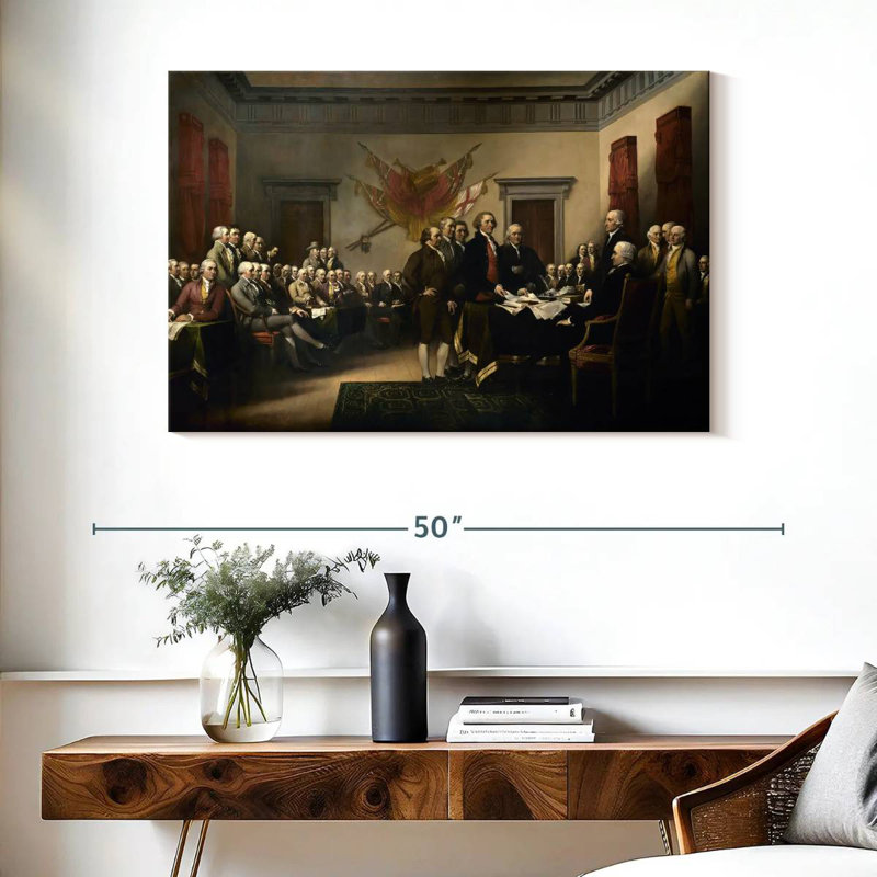 Lelar Declaration Of Independence, 26" H x 39" W