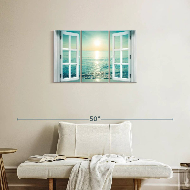  «Window To Seascape, H 20 po x l 33 po