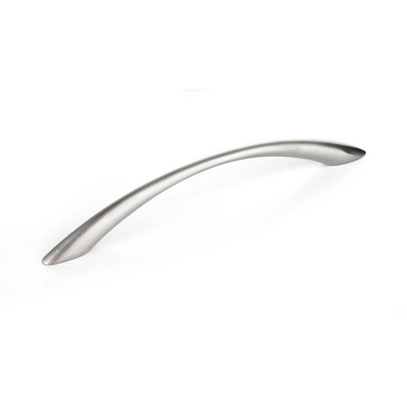 Poignée arche en métal 7 9/16 po, Nickel brossé, 6 5/16"
