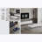 52.4"L Modern High Gloss Coffee Table – Hidden Storage Drawers, Stainless Steel Legs-1294989524