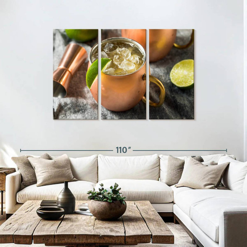 Yarlin Kentucky Mule Cocktail, 48" H x 74" W