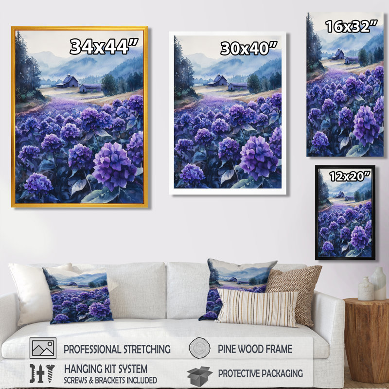 Alissa - impressions murales florales, H 40 po x l 30 po, Toile tendue, Ne s’applique pas