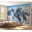 Murale pelez et collez de qualité supérieure - Snowy Mountain Peaks-1700967228