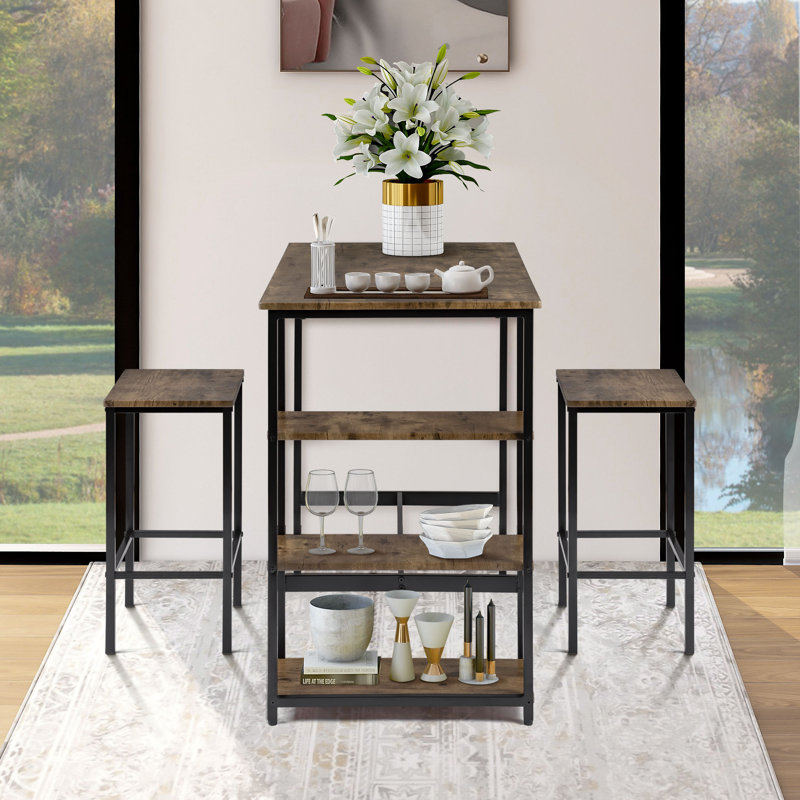 Greggs Dining Set, Dark Brown