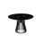 Round Faux Marble Top Metal Base Dining Table-927445943