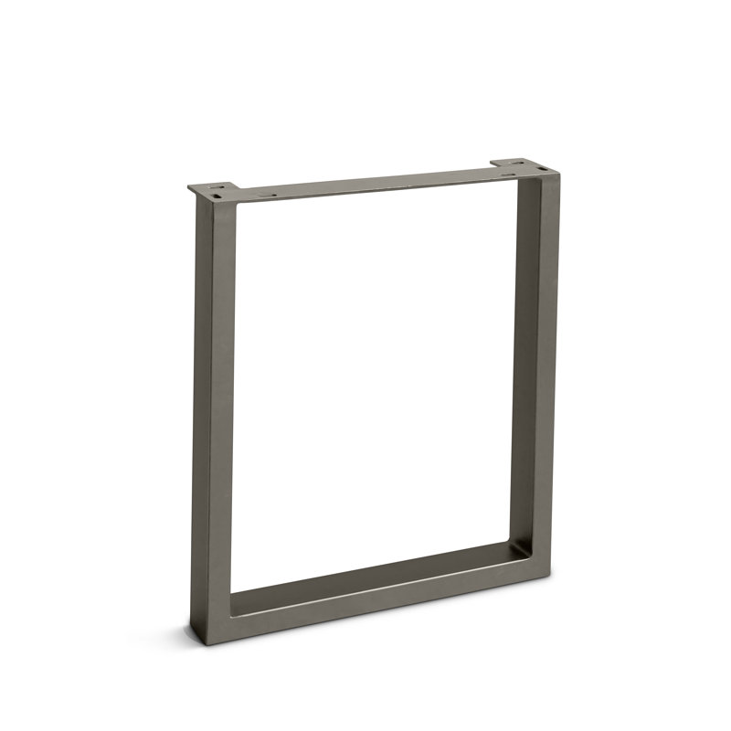 U Dining 28.5" Rectangular Table Base, Pewter