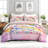 Magical Unicorn Comforter Set, Whimsical Bedding Set with 2 Pillow Cases, Soft and Machine Washable Bedding, All Seasons Comforter for Room Decor-123021292