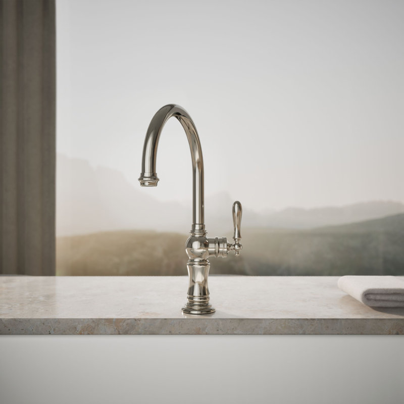 Artifacts® Single-Hole Kitchen Faucet with Swing Spout, Arc Spout Design, Oil-Rubbed Bronze