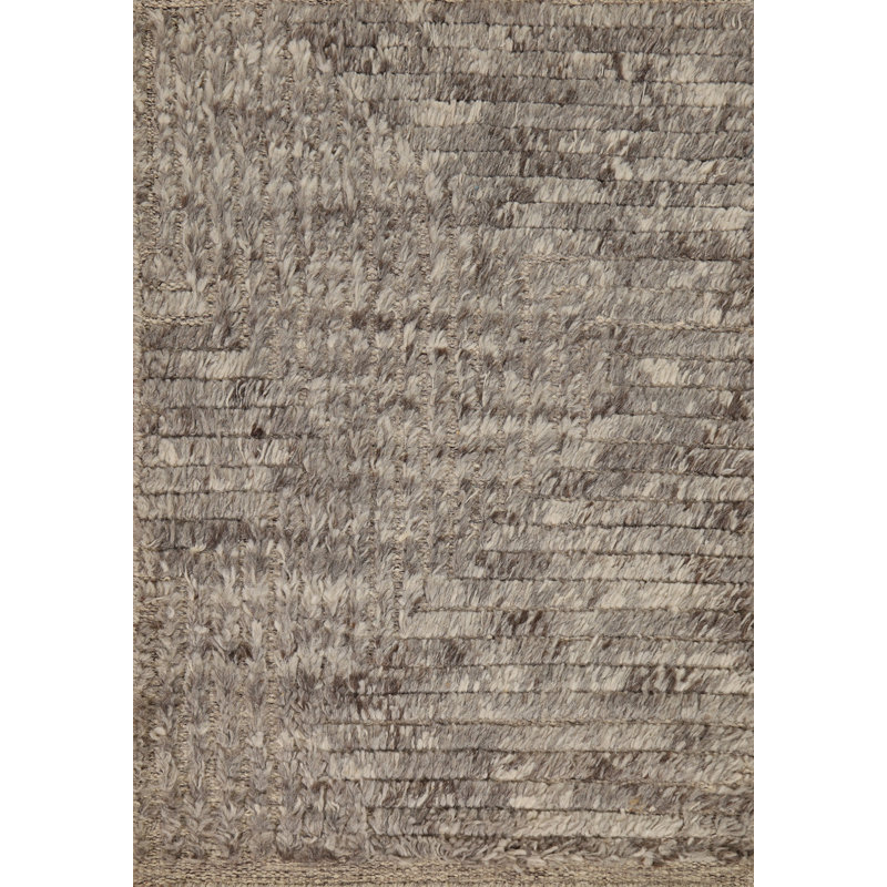 Abstract Wool Moroccan Modern Accent Rug 2x3