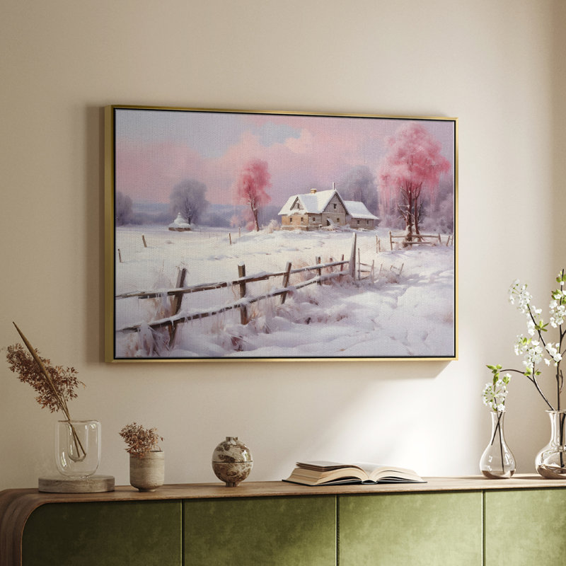 «Vintage Landscape -DCCDX» sur, Or, H 27 po x l 41 po