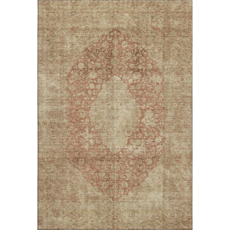 Premium Machine Washable Honig AMF1657 Global Rug, Rectangle 8' x 10'