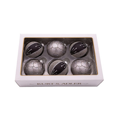 Ensemble d'ornement boule en verre 6 pièces