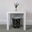 JVL Polypropylene WITH SILVER METAL TRIM ON TOP Decorative Bin