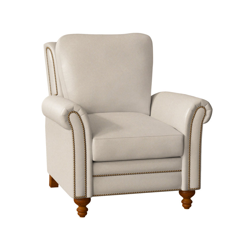 Richardson Recliner, Aline Fumo Genuine Leather, New Classiques, French Natural