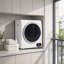 Sèche-linge portable HOMCOM blanc, 120 V, 850 W, compact, à chargement frontal, tambour en acier inoxydable de 1,5 pi³, séchage intelligent pour appartements, résidences étudiantes et camping-cars.